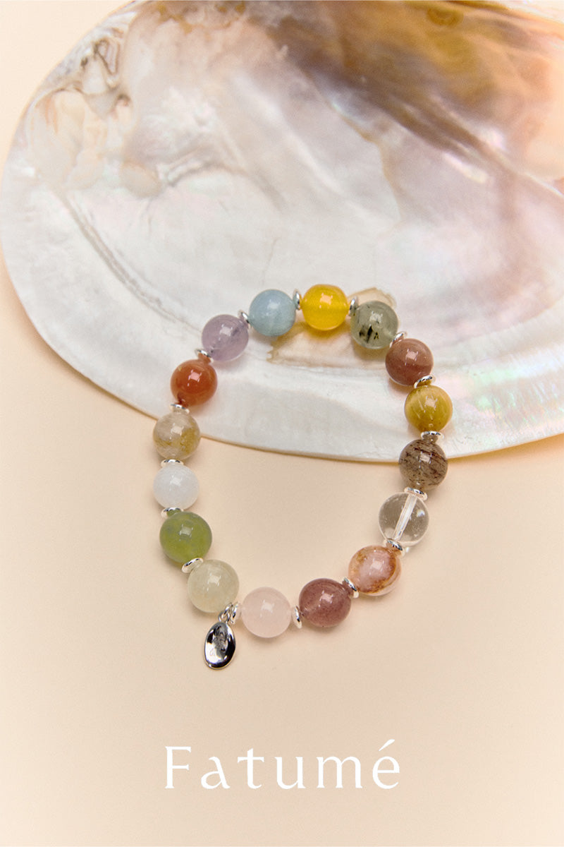 Rainbow Crystal Bless Bracelet