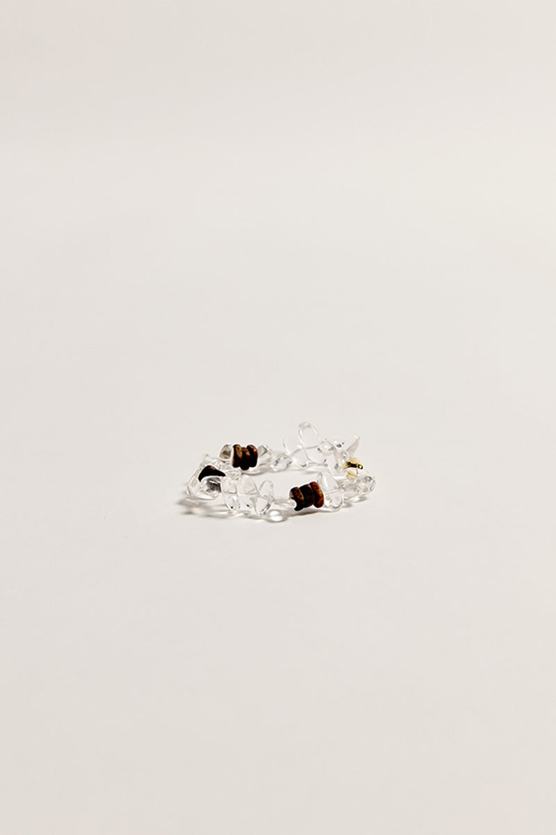 Crystal&Wood Bracelet