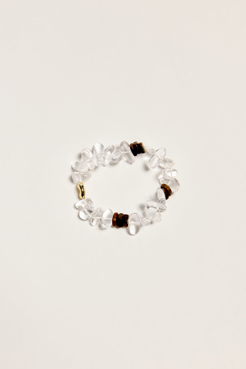 Crystal&Wood Bracelet