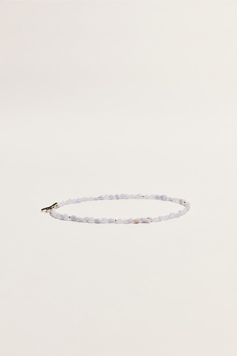 Pale Blue Agate Necklace