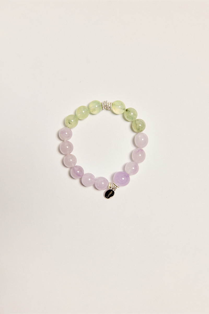 Prehnite&Lavender Amethyst Love Beacelet