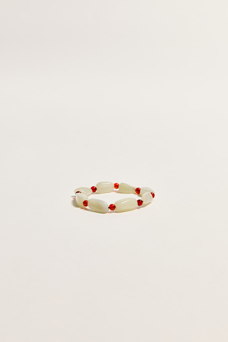 Hetian Jade Bracelet - Red