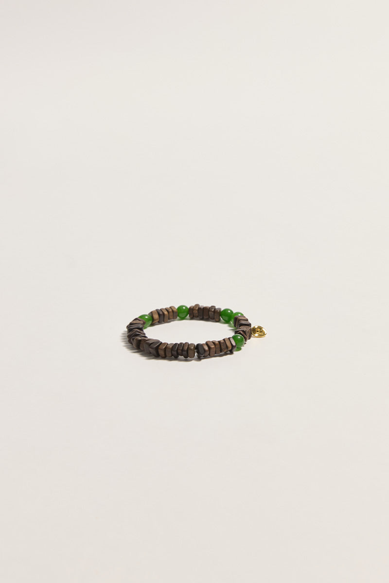 Chalcedony&Wood Bracelet