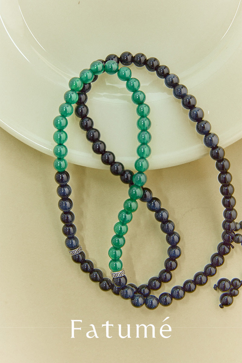 Verdant-obsidian Rhapsody Bracelet