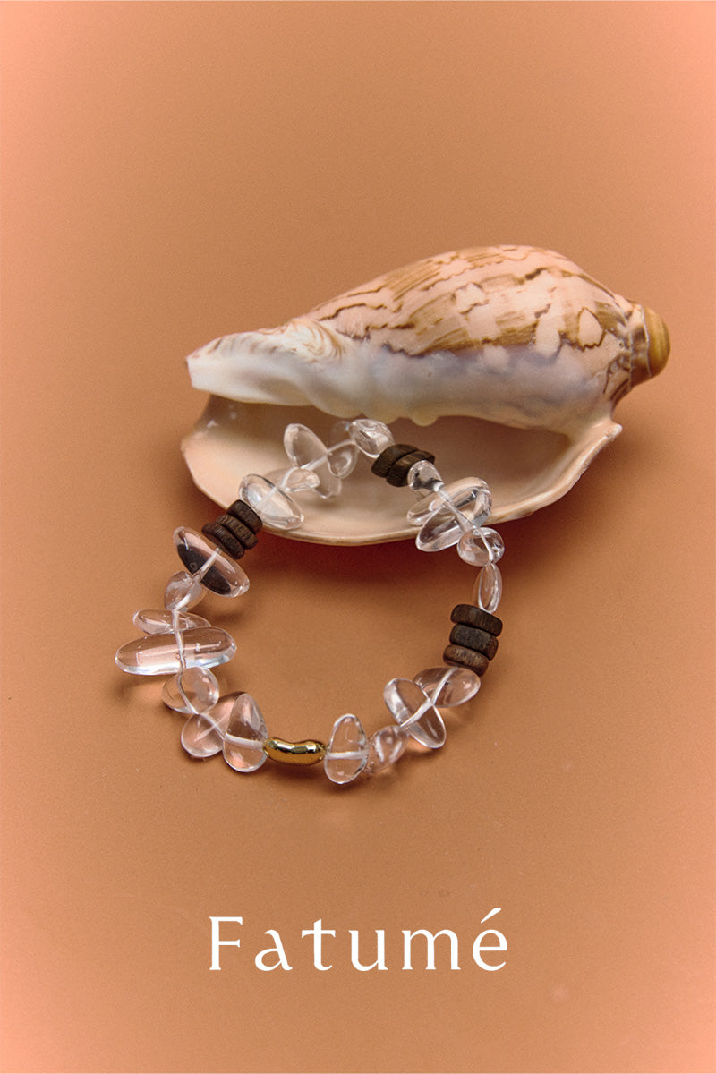 Crystal&Wood Bracelet